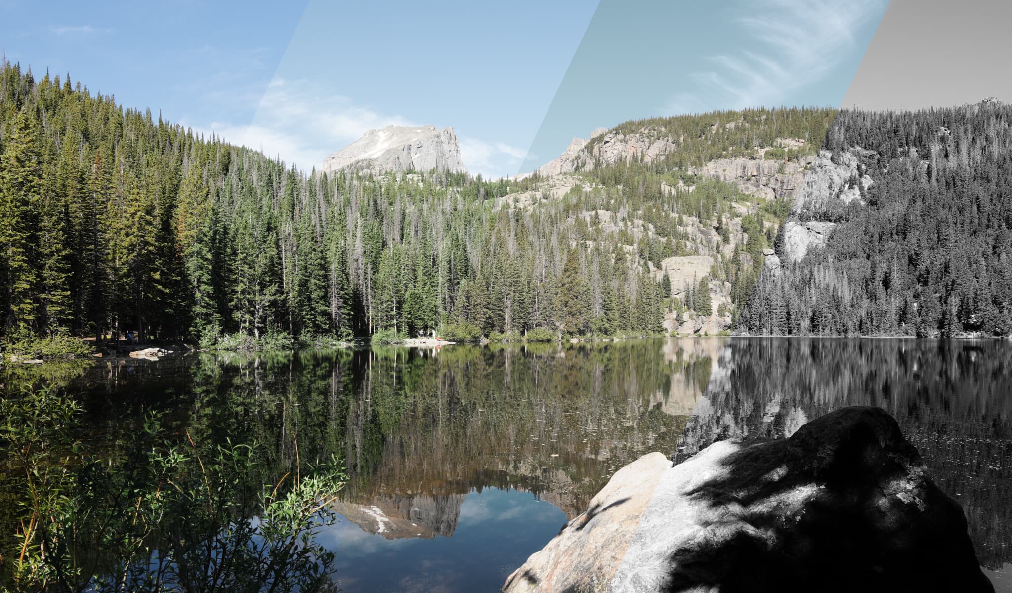 Scenic landscape showcasing picture style capabilities