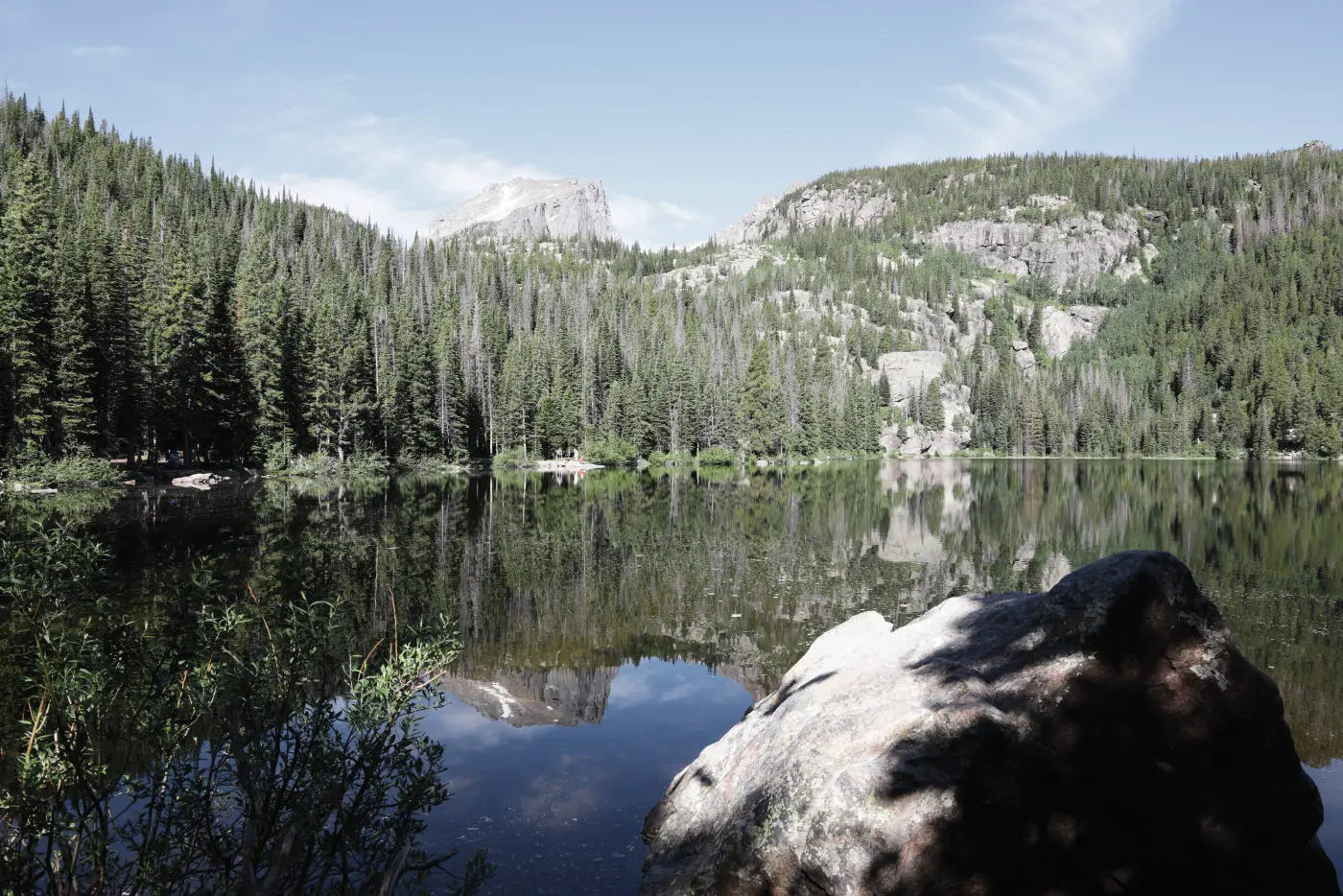 Landscape mountain peak daytime, in the Documentary style