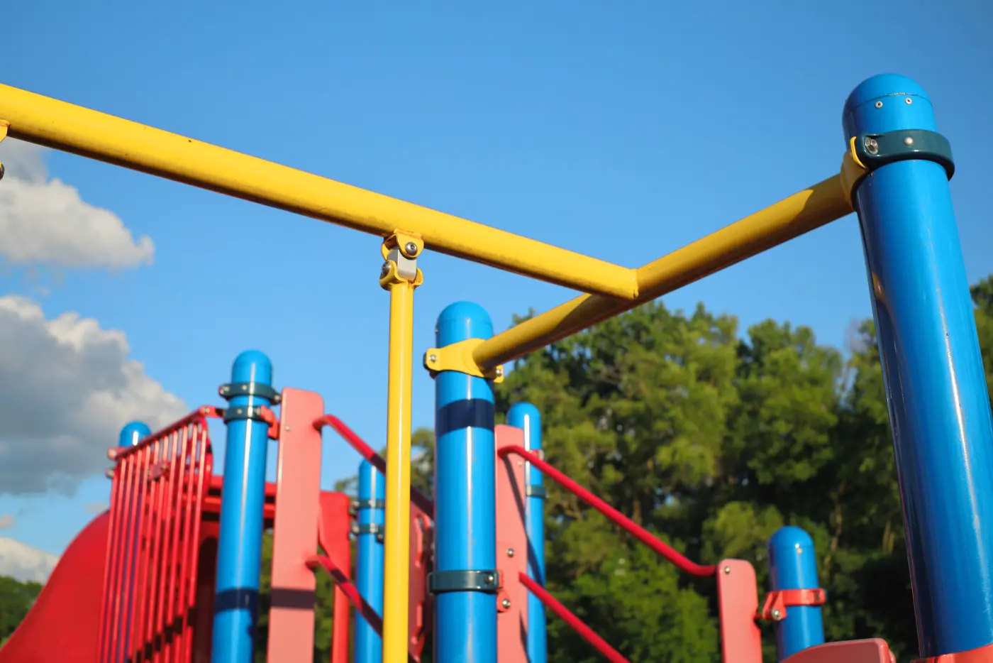 Playground bars, in the Pastel Pop style